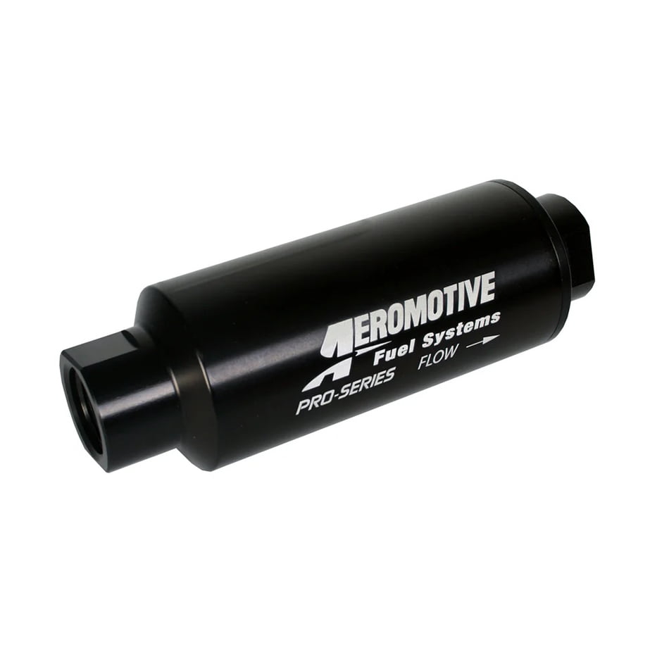Filtre à Carburant Aeromotive 12347 - 10 Microns, Ports Mâles AN-06, Universel Pour Haute Performance