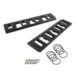 CBM MOTORSPORTS™ LS7 INTAKE MANIFOLD TO LS3 CYLINDER HEADS BILLET ADAPTER KIT BLACK