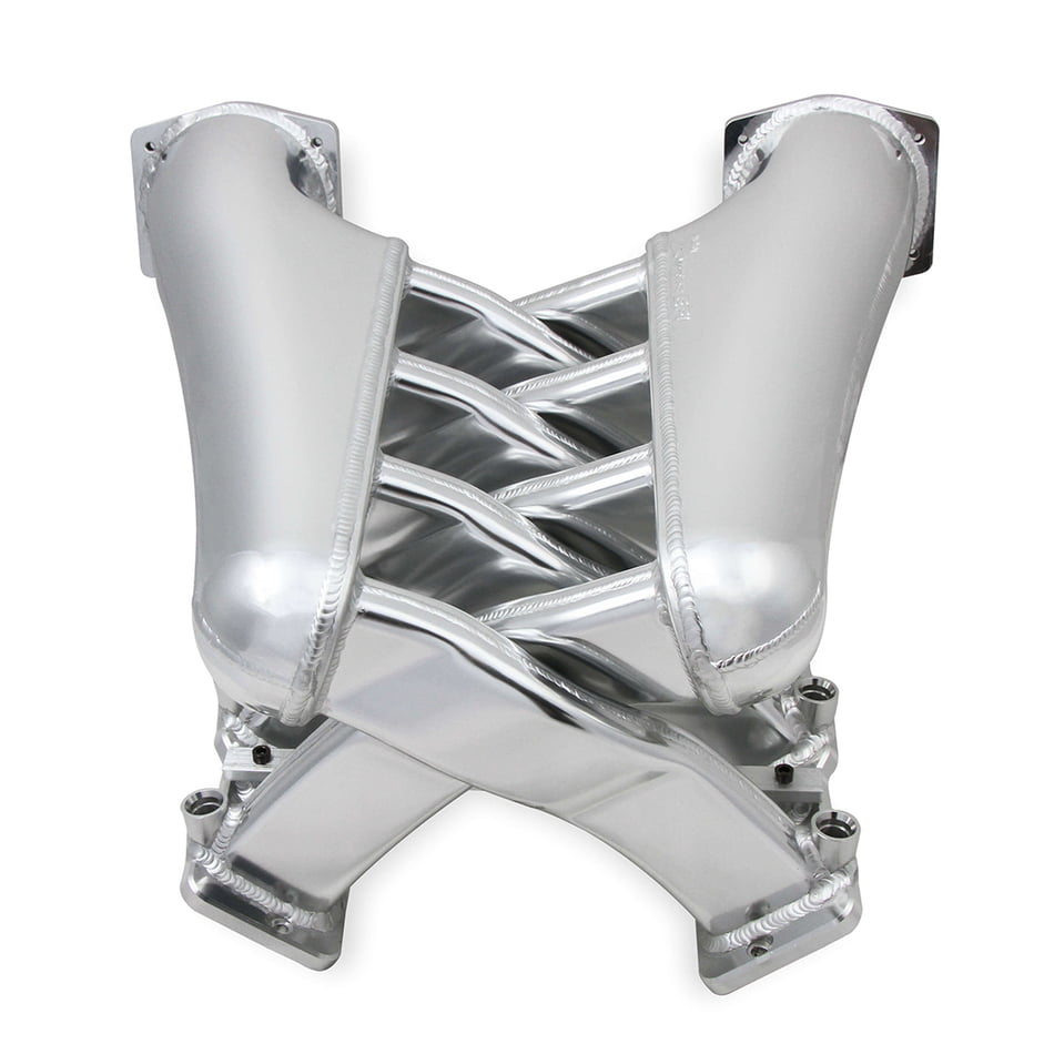 HOLLEY SNIPER EFI FABRICATED INTAKE MANIFOLD DUAL PLENUM 102MM GM LS3/L92, TB SPACERS, AND