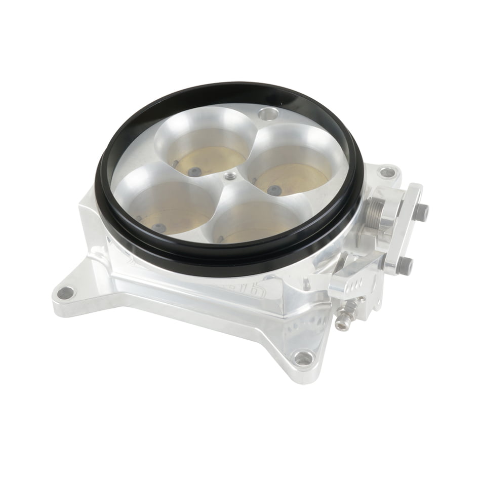 CBM MOTORSPORTS™ 4150 STYLE BILLET TOP MOUNT THROTTLE BODY TO CARB HAT ADAPTER/SPACER WITH O