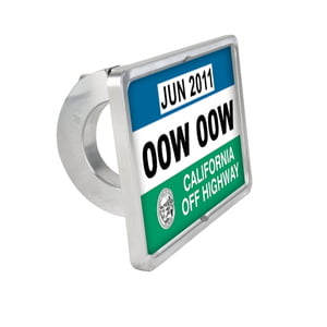 CBM MOTORSPORTS&trade; BILLET OHV REGISTRATION STICKER TUBE MOUNT DISPLAY 1.50"/1.75"