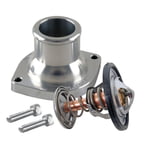 CBM MOTORSPORTS™ LS1/LS2/LS6/LS7STRAIGHT BILLET WATER NECK FITTING W/160F THERMOSTAT & SEAL