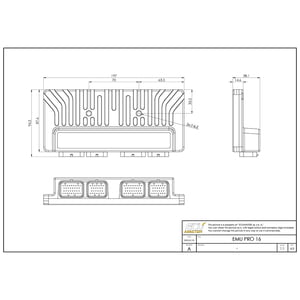 ECUMaster EMU PRO-16 STANDALONE ENGINE MANAGEMENT UNIT W/ CONNECTORS ...