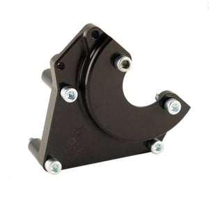 CBM MOTORSPORTS™ BILLET LS POWER STEERING BRACKET HIGH MOUNT CORVETTE / CTS-V BLACK