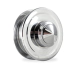 CBM MOTORSPORTS™ CHROME 6 RIB BILLET LS HIGH SIDED TENSIONER PULLEY FOR 4.5L WHIPPLE SUPERCHARGER