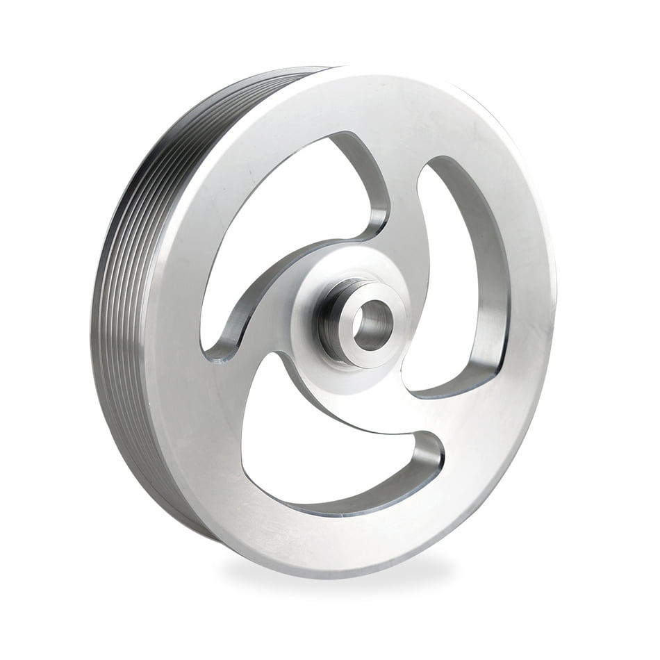 CBM MOTORSPORTS™ 8 RIB .660 SHAFT BILLET LS POWER STEERING PULLEY