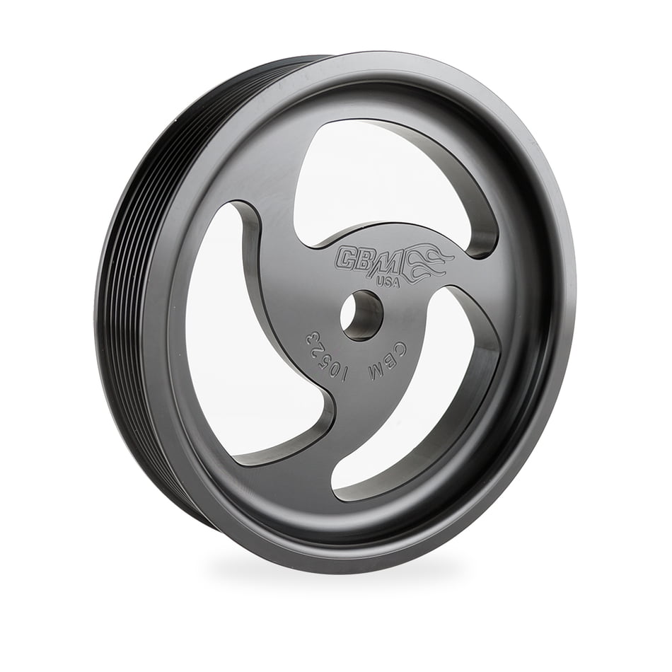 CBM MOTORSPORTS™ BLACK ANODIZED 8 RIB .660 SHAFT BILLET LS POWER