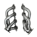 GIBSON STAINLESS STEEL CERAMIC COATED SHORTY TRUCK HEADERS CHEVY GMC 5.3L, 6.2L