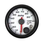HOLLEY 2-1/16" ANALOG STYLE FUEL PRESSURE GAUGE 0-100PSI WHITE FACE