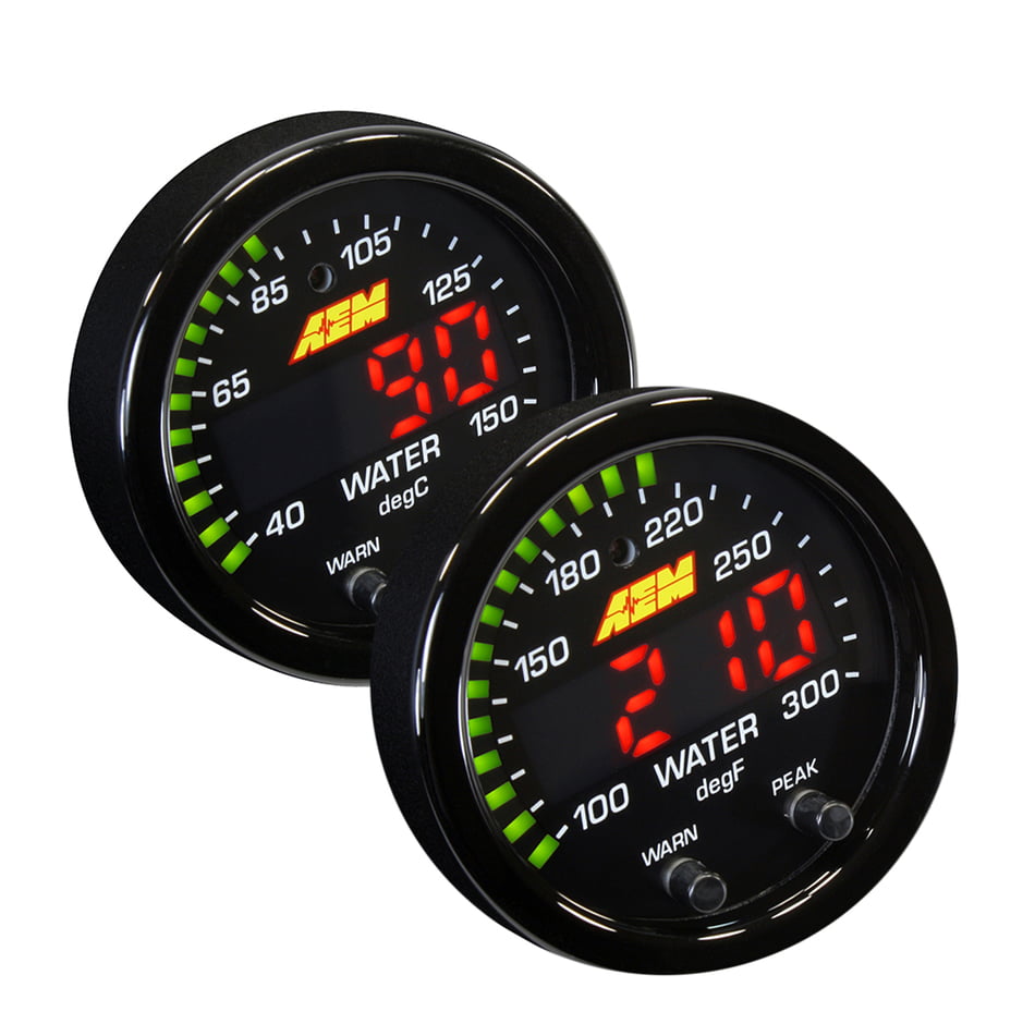 AEM X-Series Temperature Gauge Kit