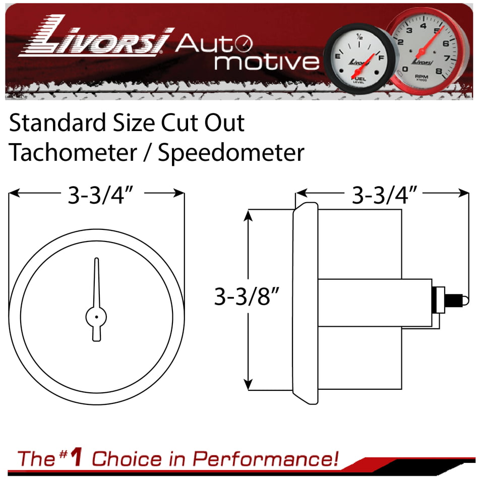 LIVORSI MEGARACE SERIES 80 MPH GPS SPEEDOMETER KITS