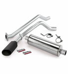 BANKS POWER MONSTER EXHAUST SYSTEM, 3.5” SINGLE EXIT, CERAKOTE BLACK TIP FOR 2012 CHEVY/GMC 2500 HD 6.0L CCSB