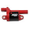 MSD BLASTER IGNITION COILS 2014 AND UP GM GEN V LT / DIRECT INJECTED ENGINE / RED / ROUND / 8 PACK