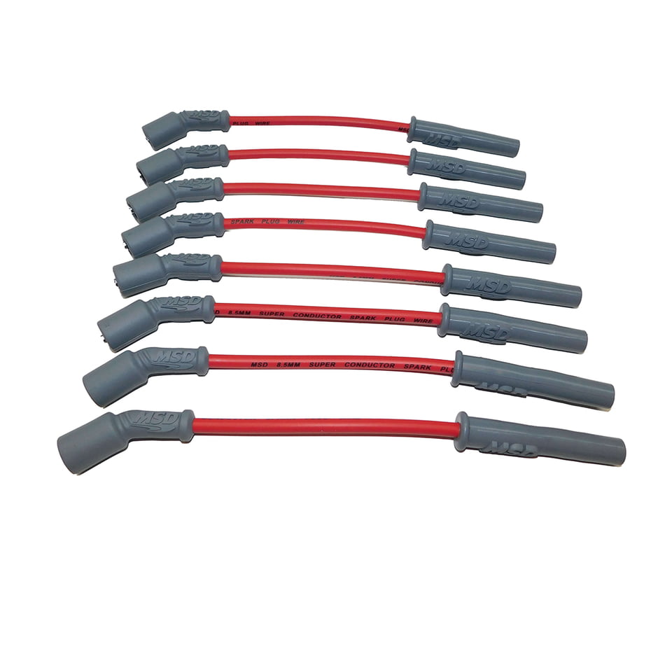 MSD 8.5MM SUPER CONDUCTOR SPARK PLUG WIRE SET CHEVROLET, GMC LS SERIES  TRUCK 4.8L, 5.3L, 6.0L.