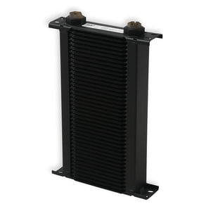EARLS ULTRAPRO OIL COOLER - BLACK - 40 ROWS - NARROW COOLER - 10 O-RING BOSS FEMALE PORTS 240ERL