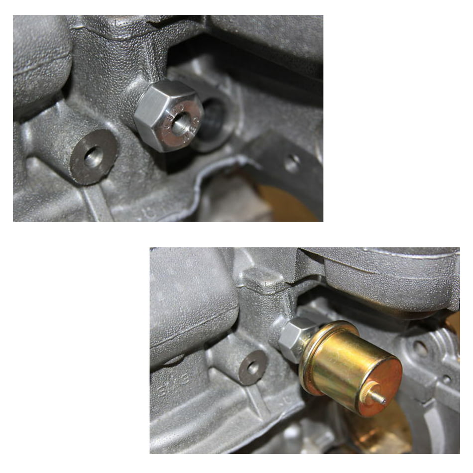 CBM MOTORSPORTS ECOTEC STYLE BILLET OIL PRESSURE ADAPTER 12MM x 1.75 TO