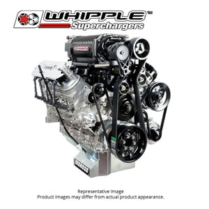 WHIPPLE LS1/LS2/LS3/LS7 4.5L REAR FEED SUPERCHARGER INTERCOOLED EXTENDED 12 RIB HOT ROD/SAND CAR KIT W/CRUSHER INLET