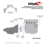 CBM MOTORSPORTS™ 2.0L/2.2L/2.4L GM ECOTEC ENGINE / TRANSMISSION MOUNT BILLET TH350/TH400 ADAPTER PLATE